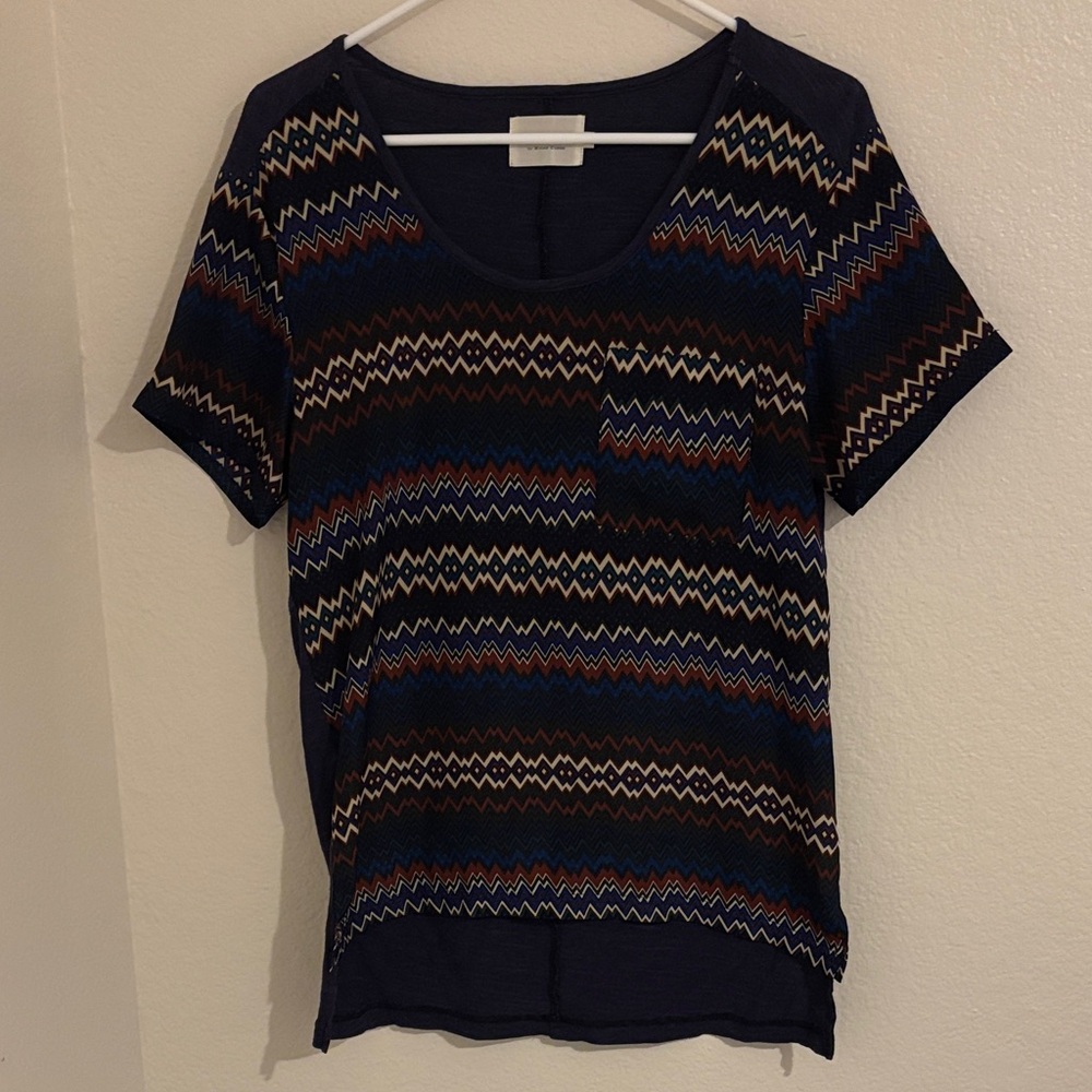 SHADES OF GREY BY MICAH COHEN Navy Top
